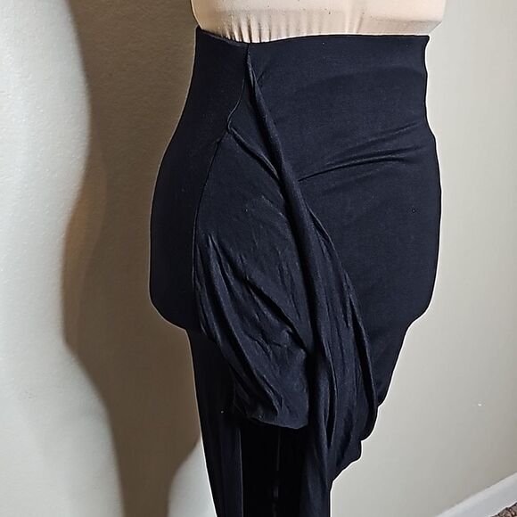 BLQ Basiq Mini Assymetric Wrap Knit jersey skirt 0= XS/S - Picture 3 of 7